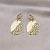Oro Laminado Dangle Earring, Gold Filled Style Polished, Golden Finish, 02.414.0009