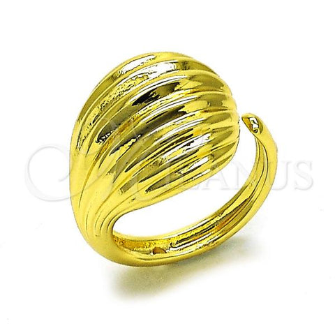 Oro Laminado Elegant Ring, Gold Filled Style Teardrop Design, Polished, Golden Finish, 01.341.0156