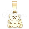 Oro Laminado Fancy Pendant, Gold Filled Style Bird Design, Polished, Golden Finish, 5.183.008
