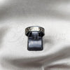 Stainless Steel Mens Ring, Black Enamel Finish, Black Rhodium Finish, 01.63.0672.05