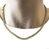 Oro Laminado Basic Necklace, Gold Filled Style Miami Cuban Design, Polished, Golden Finish, 04.63.1400.20