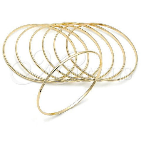 Oro Laminado Semanario Bangle, Gold Filled Style Polished, Golden Finish, 5.232.002.05 (02 MM Thickness, Size 5 - 2.50 Diameter)