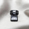 Stainless Steel Mens Ring, Skull Design, Black Enamel Finish, Black Rhodium Finish, 01.63.0658.06
