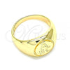 Oro Laminado Baby Ring, Gold Filled Style Polished, Golden Finish, 01.185.0016.02 (Size 2)