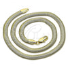 Oro Laminado Basic Necklace, Gold Filled Style Rat Tail Design, Polished, Golden Finish, 04.213.0065.18