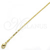 Oro Laminado Basic Necklace, Gold Filled Style Mariner Design, Polished, Golden Finish, 04.213.0051.24