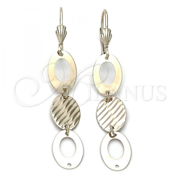 Oro Laminado Long Earring, Gold Filled Style Golden Finish, 5.082.011