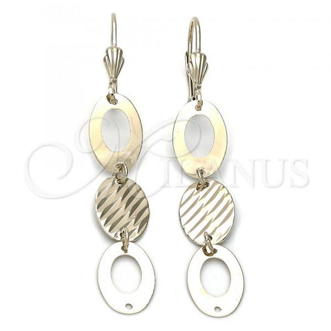 Oro Laminado Long Earring, Gold Filled Style Golden Finish, 5.082.011