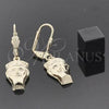 Oro Laminado Dangle Earring, Gold Filled Style Golden Finish, 02.63.2258