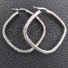 Sterling Silver Medium Hoop, Diamond Cutting Finish, Silver Finish, 02.389.0143.40