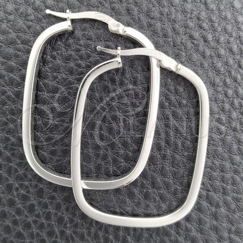 Sterling Silver Medium Hoop, Polished, Silver Finish, 02.389.0162.30