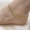 Oro Laminado Basic Anklet, Gold Filled Style Polished, Golden Finish, 03.319.0003.10