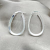 Sterling Silver Medium Hoop, Polished, Silver Finish, 02.389.0135.30