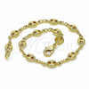 Oro Laminado Basic Bracelet, Gold Filled Style Mariner Design, Polished, Golden Finish, 04.09.0185.06