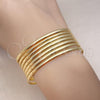 Oro Laminado Semanario Bangle, Gold Filled Style Polished, Golden Finish, 07.08.0001.05
