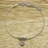 Sterling Silver Adjustable Bolo Bracelet, Star and Ball Design, Polished, Silver Finish, 03.402.0013.07