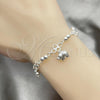 Sterling Silver Charm Bracelet, Elephant Design, Polished, Silver Finish, 03.409.0020.07