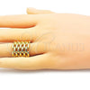 Oro Laminado Elegant Ring, Gold Filled Style Polished, Golden Finish, 01.196.0030