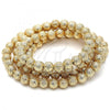 Oro Laminado Bead, Gold Filled Style Ball Design, Matte Finish, Golden Finish, 5.234.030.08.100