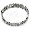 Stainless Steel Solid Bracelet, Polished, Steel Finish, 03.114.0306.2.09