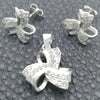 Sterling Silver Earring and Pendant Adult Set, Polished, Silver Finish, 10.398.0009