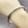 Rhodium Plated Individual Bangle, Polished, Rhodium Finish, 07.185.0020.1.05