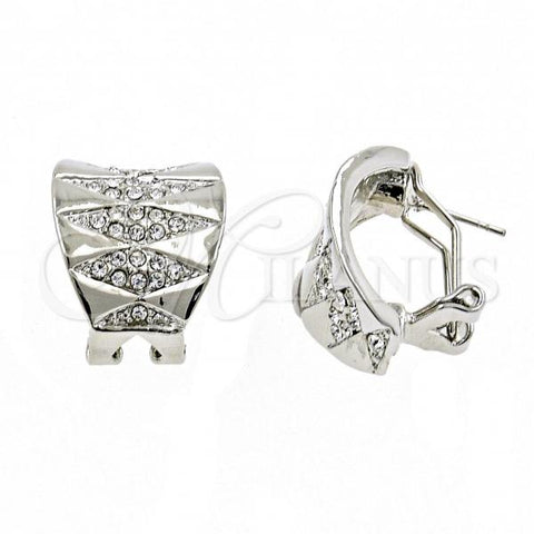 Rhodium Plated Stud Earring, with White Crystal, Polished, Rhodium Finish, 02.59.0066.1 *PROMO*