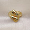 Oro Laminado Elegant Ring, Gold Filled Style Chunky Design, Polished, Golden Finish, 01.341.0155