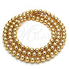 Oro Laminado Bead, Gold Filled Style Ball Design, Polished, Golden Finish, 5.234.028.10.100