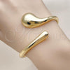 Oro Laminado Individual Bangle, Gold Filled Style Teardrop Design, Polished, Golden Finish, 07.215.0010.05