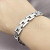 Stainless Steel Solid Bracelet, Polished, Steel Finish, 03.114.0306.2.09