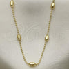 Oro Laminado Basic Necklace, Gold Filled Style Polished, Golden Finish, 04.213.0261.18
