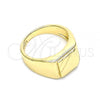 Oro Laminado Baby Ring, Gold Filled Style Polished, Golden Finish, 01.185.0014.04 (Size 4)