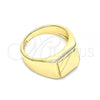 Oro Laminado Baby Ring, Gold Filled Style Polished, Golden Finish, 01.185.0014.04 (Size 4)