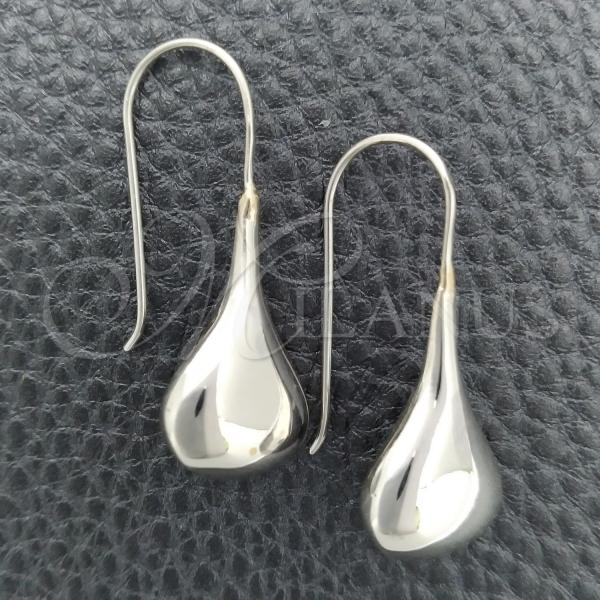 Sterling Silver Dangle Earring, Teardrop Design, Polished, Silver Finish, 02.395.0019