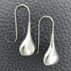 Sterling Silver Dangle Earring, Teardrop Design, Polished, Silver Finish, 02.395.0019