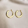 Oro Laminado Medium Hoop, Gold Filled Style Polished, Golden Finish, 02.163.0213.30