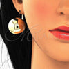Oro Laminado Leverback Earring, Gold Filled Style Polished, Golden Finish, 02.122.0108
