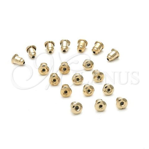 Oro Laminado Earring Back, Gold Filled Style Polished, Golden Finish, 12.63.0021