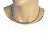 Oro Laminado Basic Necklace, Gold Filled Style Figaro Design, Polished, Golden Finish, 04.63.0118.18