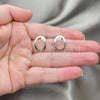 Sterling Silver Stud Earring, Polished, Silver Finish, 02.407.0008