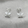 Sterling Silver Stud Earring, Star Design, Polished, Silver Finish, 02.397.0031