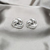 Sterling Silver Stud Earring, Teardrop Design, Polished, Silver Finish, 02.395.0049