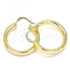 Oro Laminado Medium Hoop, Gold Filled Style Polished, Golden Finish, 02.170.0235.30