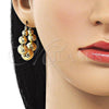 Oro Laminado Medium Hoop, Gold Filled Style Ball and Hollow Design, Polished, Golden Finish, 02.341.0184.28