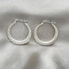 Sterling Silver Medium Hoop, Polished, Silver Finish, 02.393.0016.30