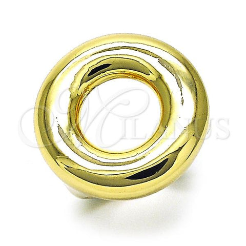 Oro Laminado Elegant Ring, Gold Filled Style Chunky Design, Polished, Golden Finish, 01.60.0014