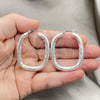 Sterling Silver Medium Hoop, Diamond Cutting Finish, Silver Finish, 02.389.0160.30