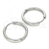 Stainless Steel Huggie Hoop, Polished, Steel Finish, 02.384.0037.20