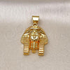 Oro Laminado Religious Pendant, Gold Filled Style Polished, Golden Finish, 05.342.0211